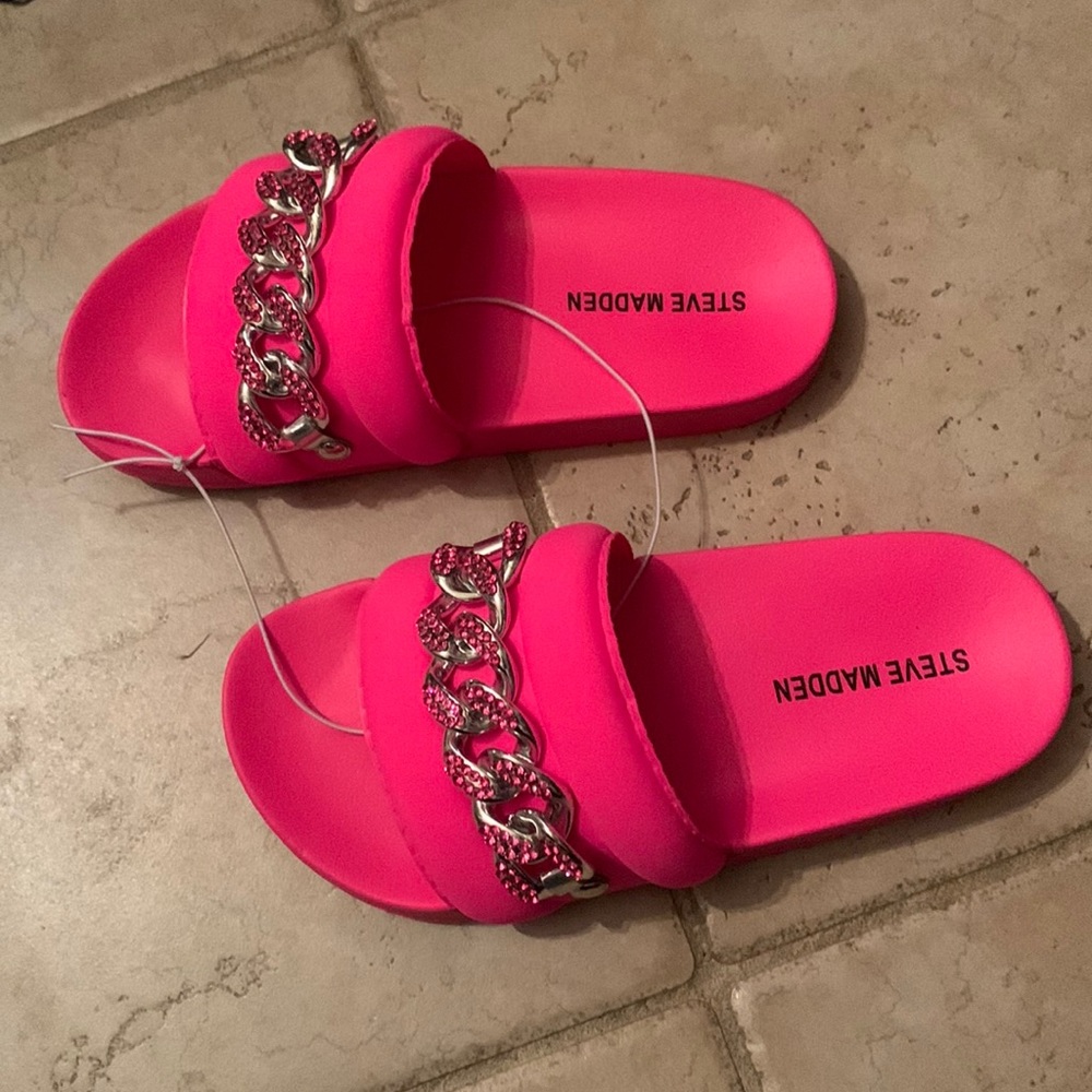 Steve Madden slides. Girls size 2. Brand new with tags!